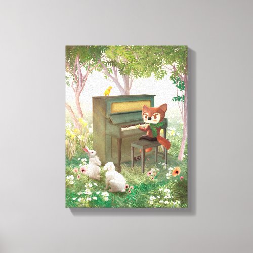 Forest Piano Concert Canvas Print