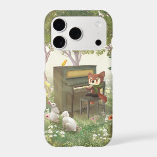 Forest Piano Concert: Iron T. Fox & Bunnies Art iPhone 17 Pro Case