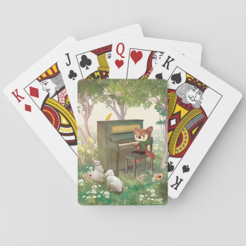 Forest Piano Concert Poker Cards