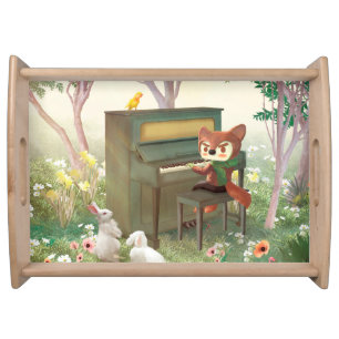 Forest Piano Concert Serving Tray