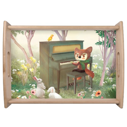 Forest Piano Serving Tray