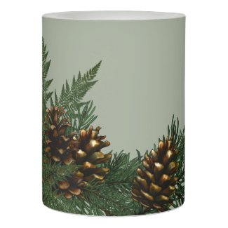 Forest Pine Cones LED Candle