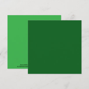 Forest Pine Green Solid Color Card
