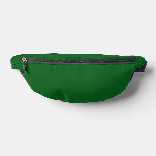 Forest Pine Green Solid Color Fanny Pack (Lay Down)
