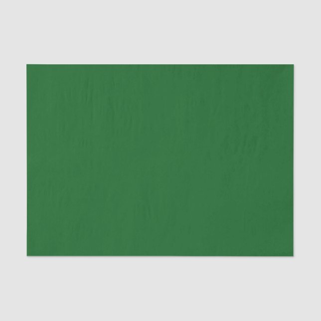 Forest Pine Green Solid Color Tissue Paper (Front)