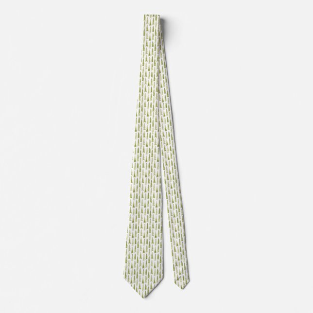 Forest Pine Tree Neck Tie (Front)