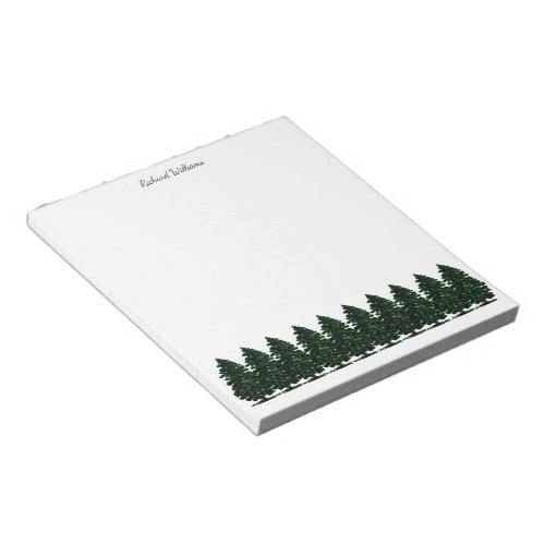 Forest Pine Trees Notepad