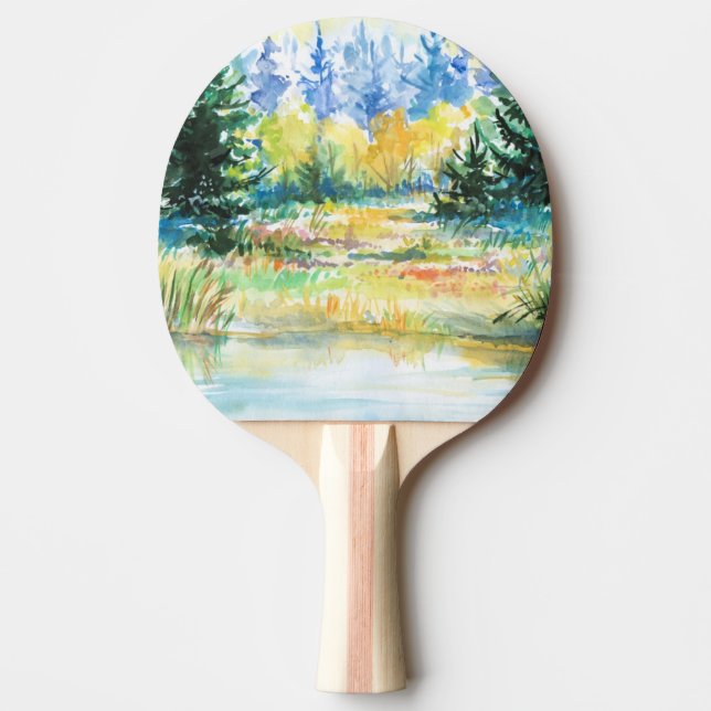 Forest Ping Pong Paddle (Front)