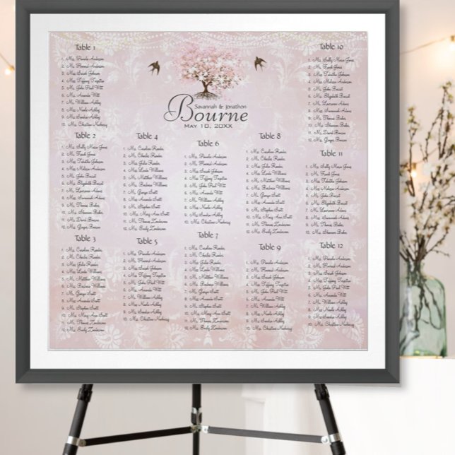 Forest Pink Heart Leaf Tree Poster (Creator Uploaded)