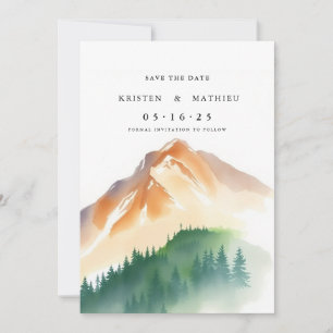 Forest Printable Mountain Save The Date