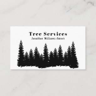 Forest Professional Tree Trimming Service Business Card