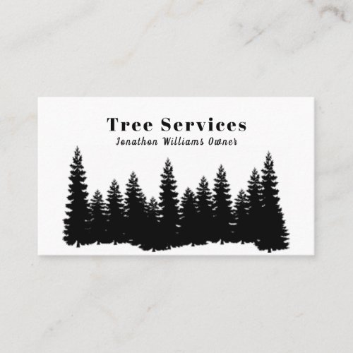 Forest Professional Tree Trimming Service Business Card