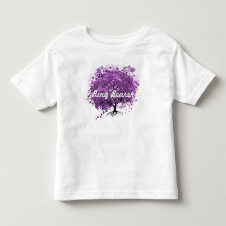 Forest Purple Heart Leaf Tree Wedding Toddler T-shirt