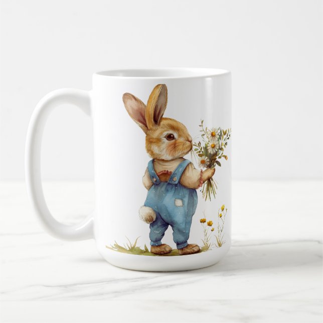 Forest Rabbit Mug – Your Woodland Friend (Left)