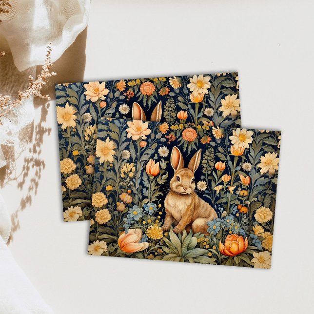 Forest Rabbit William Morris Cottagecore Decoupage Tissue Paper (Creator Uploaded)