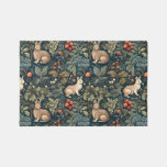 Forest &amp; rabitt William Morris, Floral,Pattern,  Rug