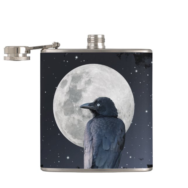 Forest Raven Cold Moon Flask (Opened)