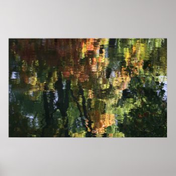 Forest Reflection In Water Poster by GetArtFACTORY at Zazzle