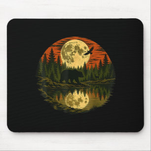 Forest retro nature wildlife outdoor mouse pad