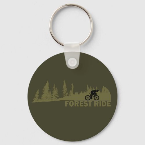 Forest ride keychain