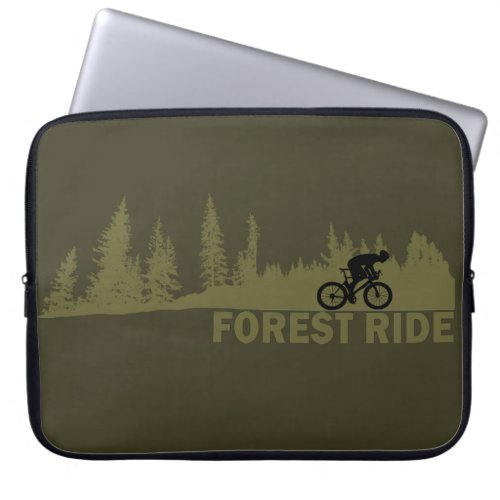 Forest ride laptop sleeve