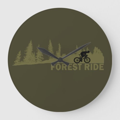 Forest ride large clock