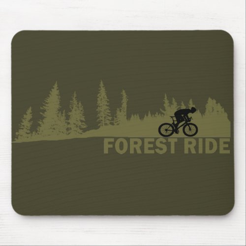 Forest ride mouse pad