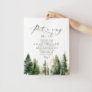 Forest rustic dont say bride bridal shower poster