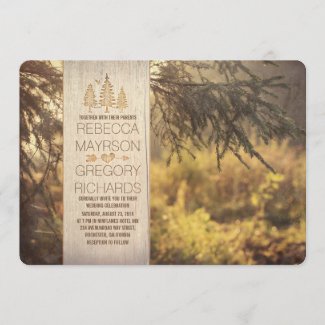 Forest Rustic Wedding Invitations