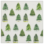 Forest Scandinavian Christmas Tree Pattern Cute Fabric