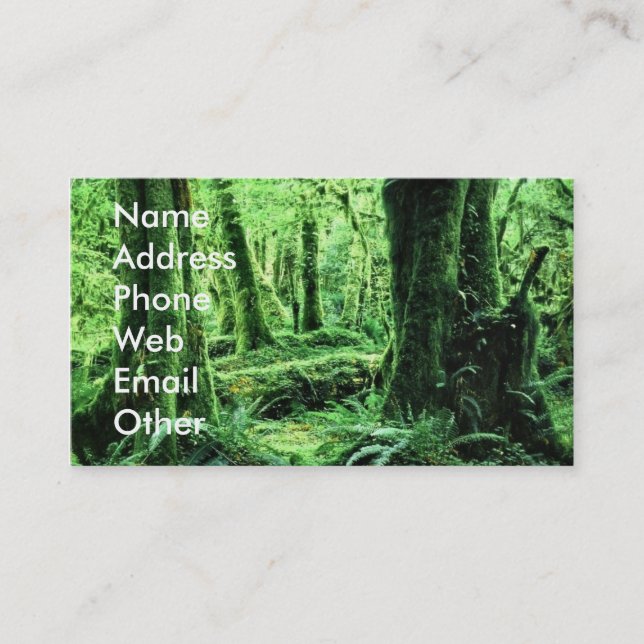 Forest Scene Business Card (Front)