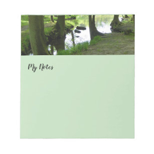 forest scenery photo notepad