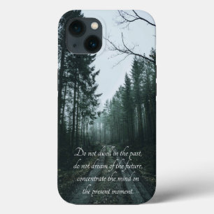 Forest Scenery With Typography iPhone 13 Case