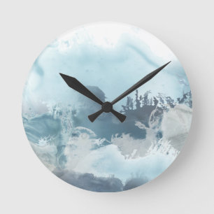 Forest Sea Round Clock