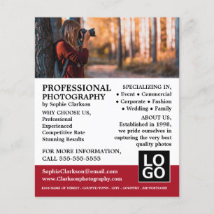 Forest Shot, Photography, Photographer Hire Flyer