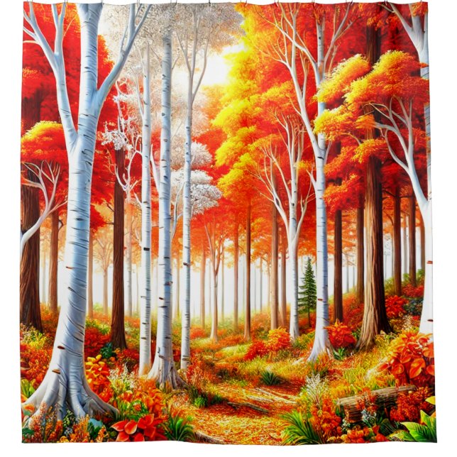 Forest Shower Curtain (Front)