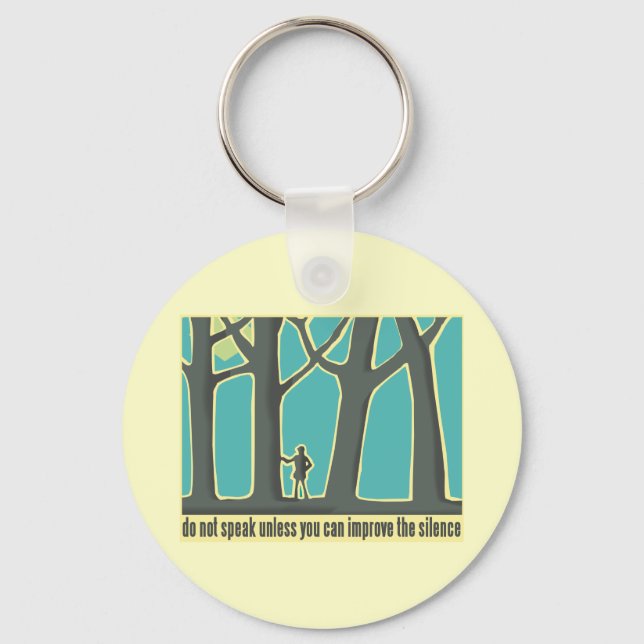 Forest Silence Keychain (Front)