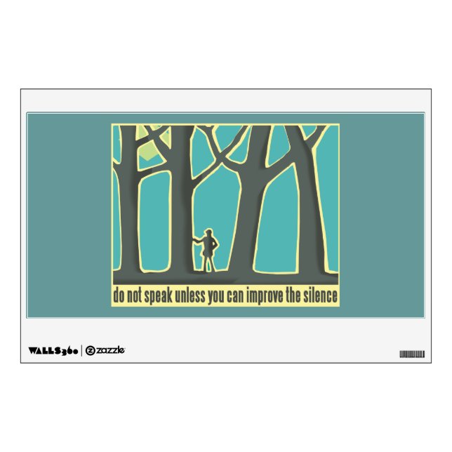 Forest Silence Wall Sticker (Front)