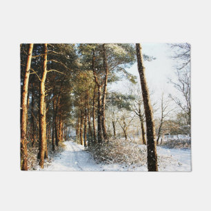 Forest Snow Scene dmcna Doormat