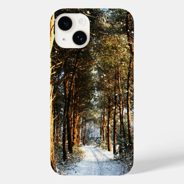 Forest Snow Scene iphcna Case-Mate iPhone Case (Back)