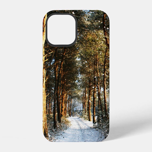 Forest Snow Scene iphcna Iphone Case (Back)