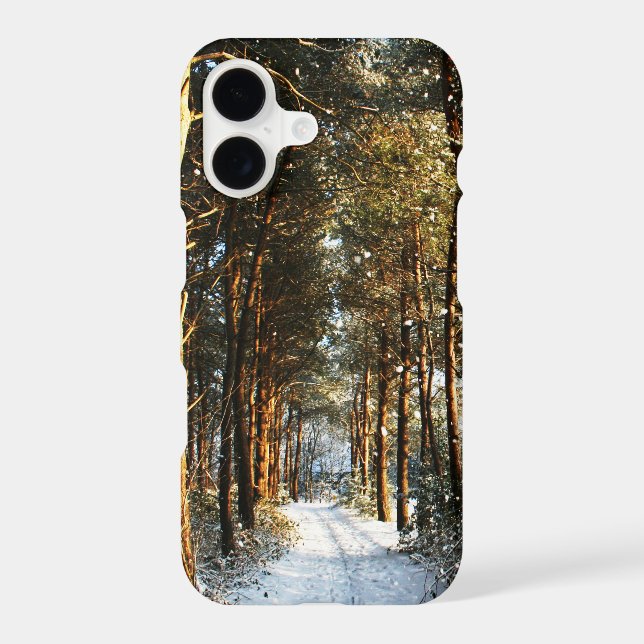 Forest Snow Scene iphcna Iphone Case (Back)