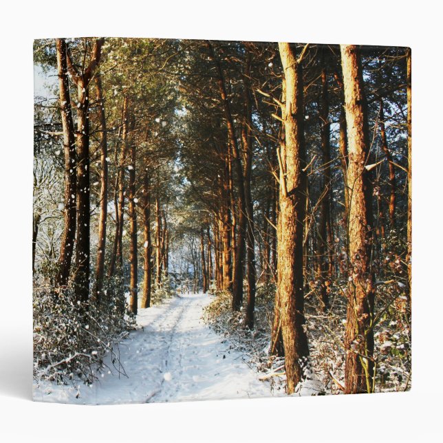 Forest Snow Scene rbcna 3 Ring Binder (Front/Spine)
