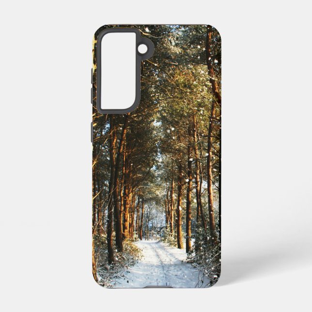 Forest Snow Scene sgcnm Samsung Galaxy Case (Back)