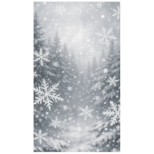 Forest Snowflake Tablecloth — Winter Atmosphere