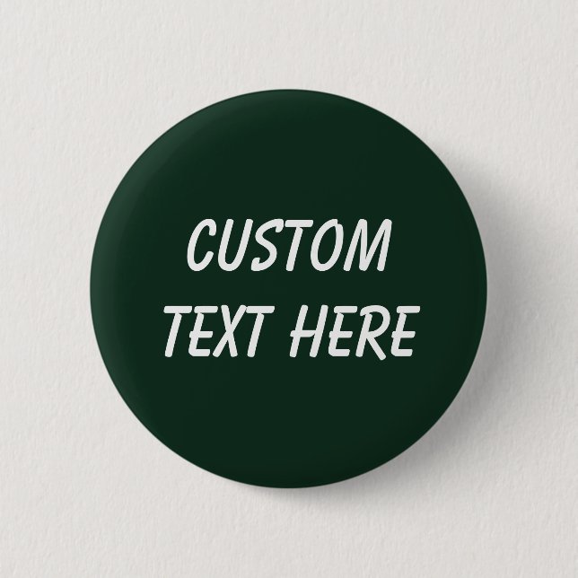 Forest solid plain dark green button (Front)