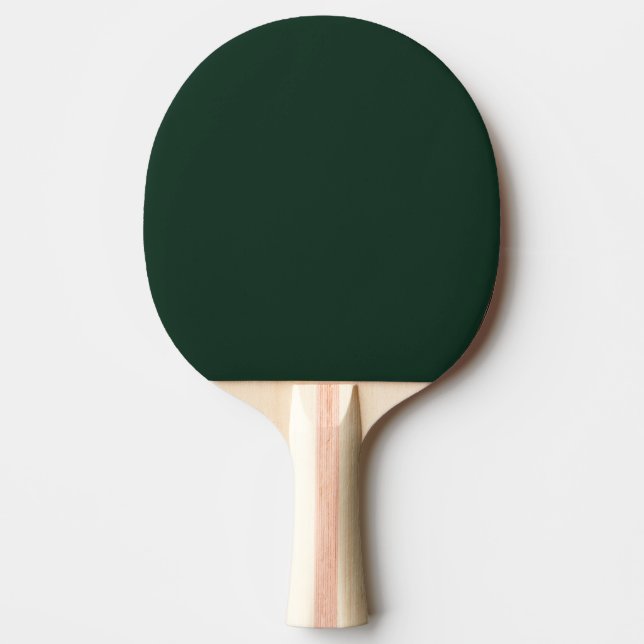 Forest solid plain dark green ping pong paddle (Front)