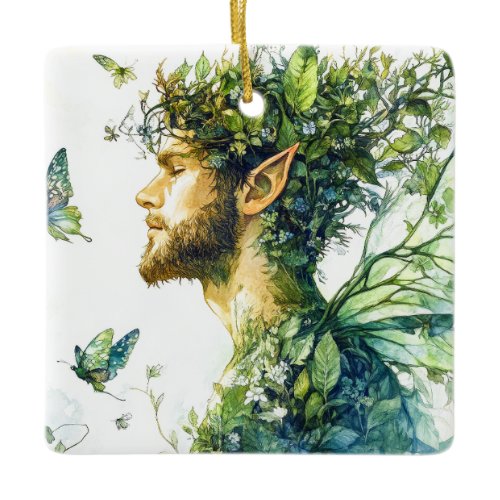 Forest Spirit Ceramic Ornament