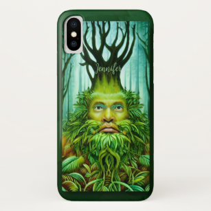 Forest spirit with custom name iPhone x case
