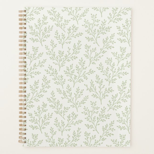 Forest Sprigs Soft Olive - Neutral Planner (Front)